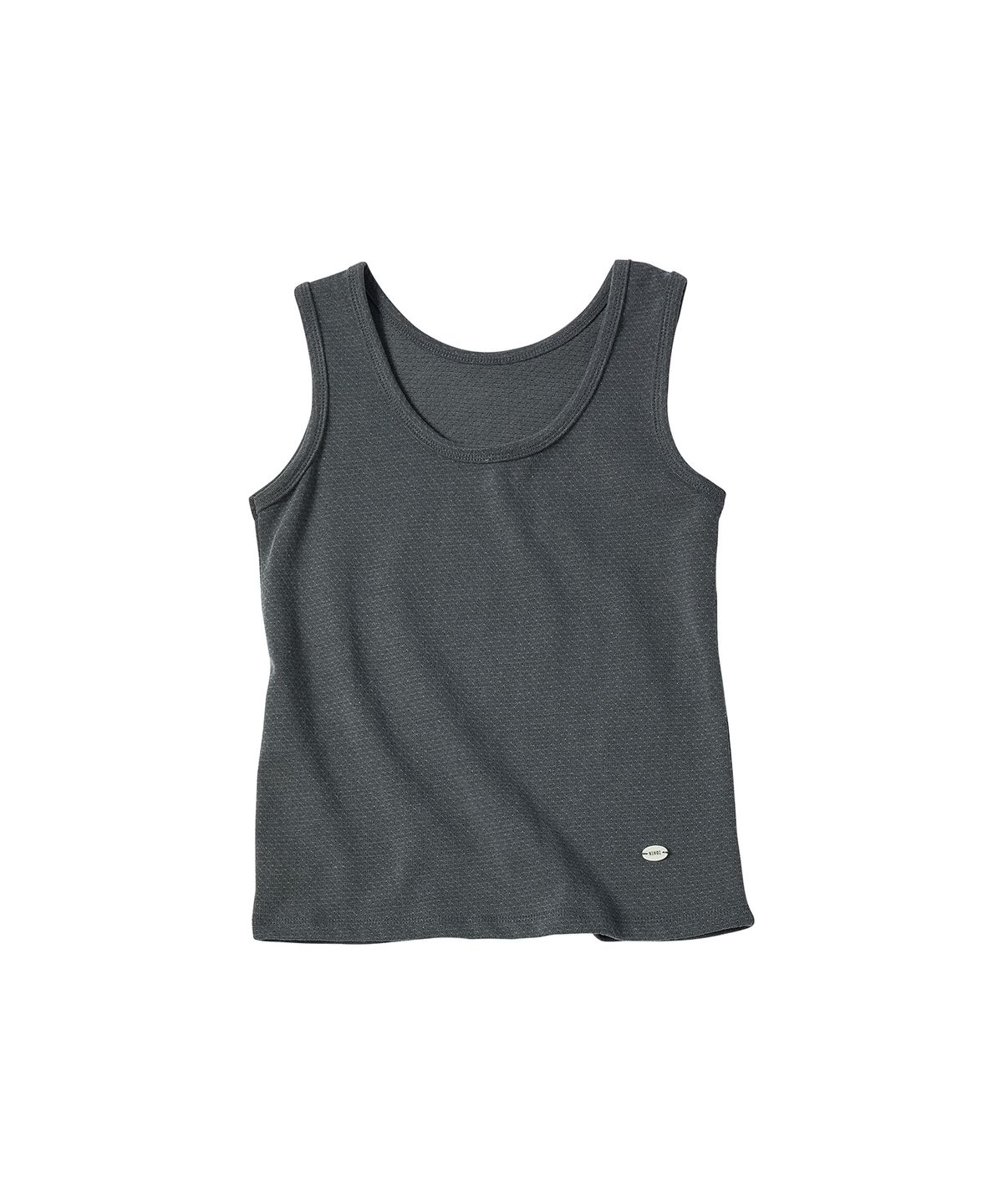꼬모니노즈(COMONINOZ) W PIGMENT SLEEVELESS [DEEP GRAY]