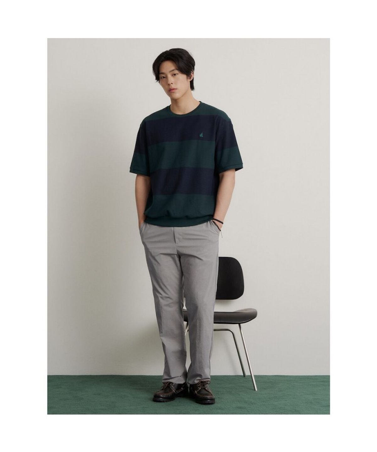 빈폴 멘(BEANPOLE MEN) 경량 스탠다드핏 팬츠  라이트 그레이