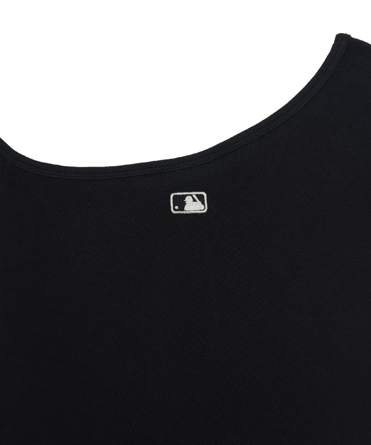 엠엘비(MLB) 여성 베이직 오프숄더 셔링 골지 원피스 LA (Black)