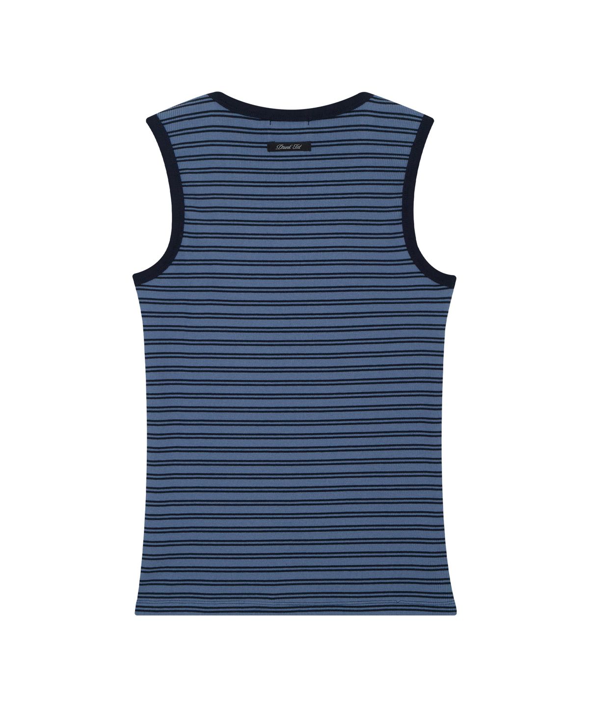 드렁크텍스트(DRUNKTXT) Stripe Tank Top Blue