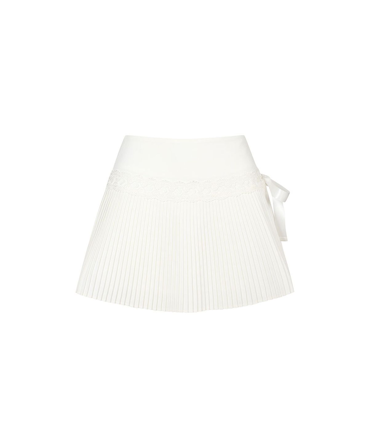 모아벨(MOABEL) CLASSIC PLEATS SKIRT - IVORY