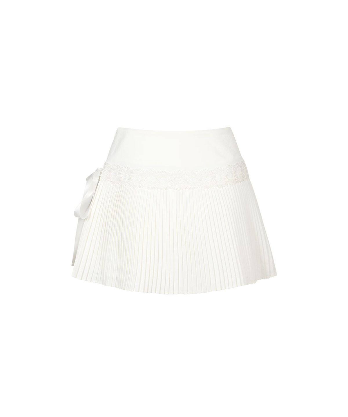 모아벨(MOABEL) CLASSIC PLEATS SKIRT - IVORY