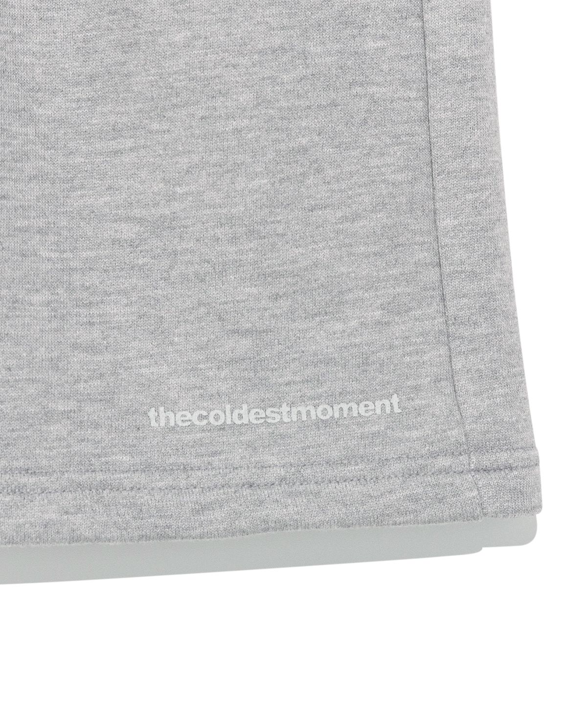 더콜디스트모먼트(THE COLDEST MOMENT) TCM starfish pattern half sweat pants (melange grey)