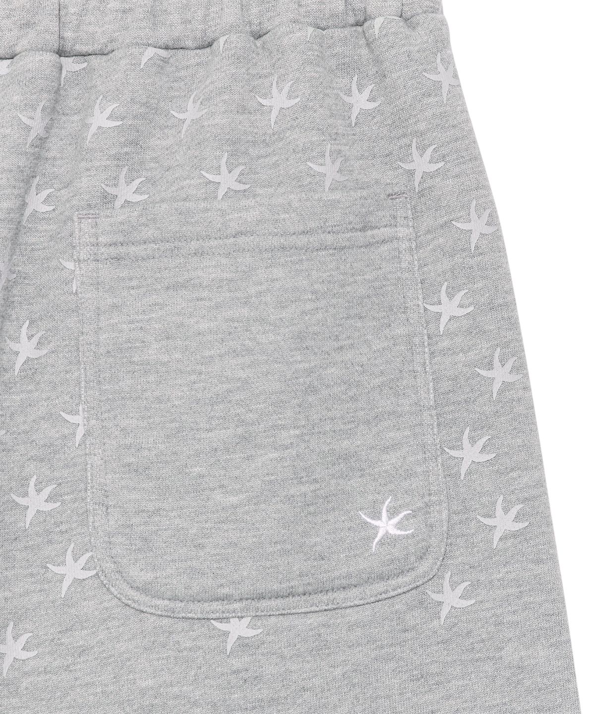 더콜디스트모먼트(THE COLDEST MOMENT) TCM starfish pattern half sweat pants (melange grey)