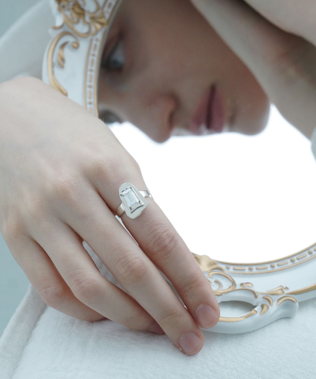 오버그레이(OVERGREY) Truth Mirror Ring - M