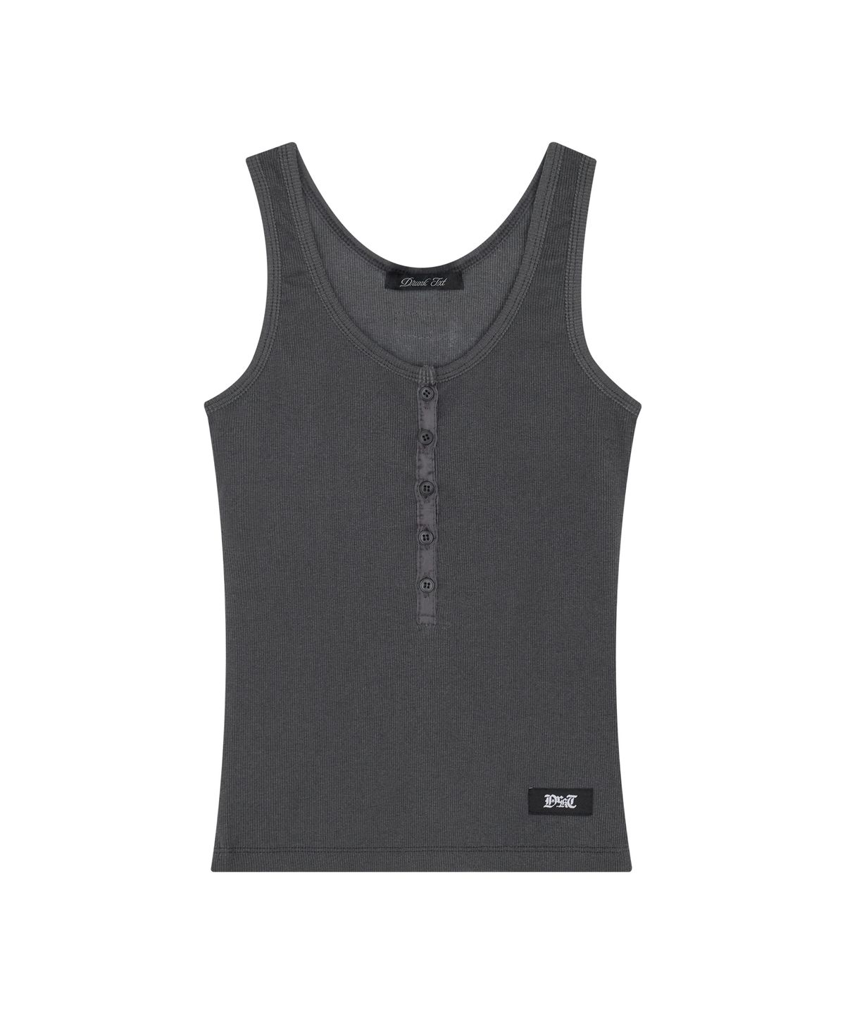 드렁크텍스트(DRUNKTXT) [Woman] Henly Tank Top Charcoal