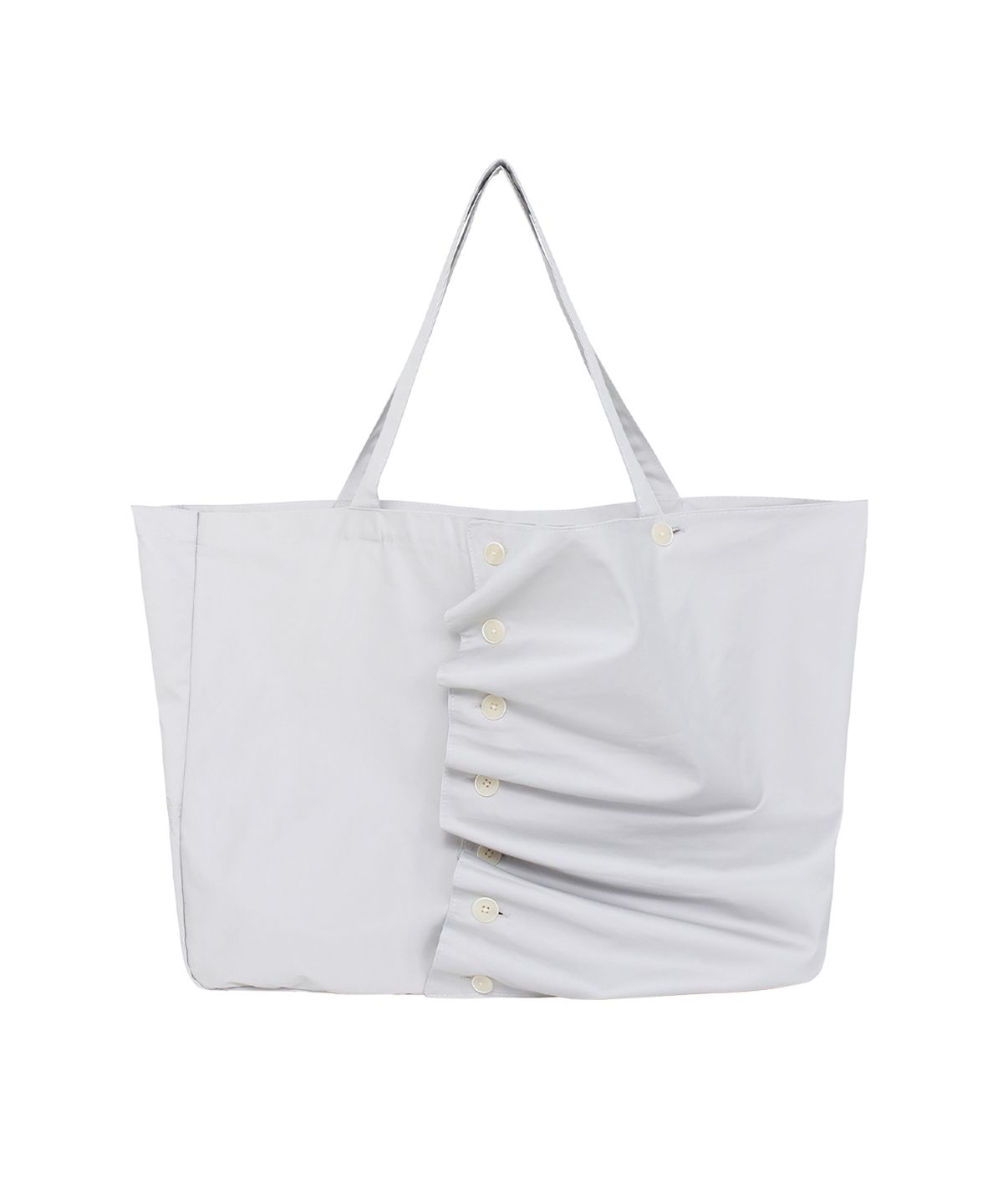 더콜디스트모먼트(THE COLDEST MOMENT) TCM 2way check pintuck bag (light grey)