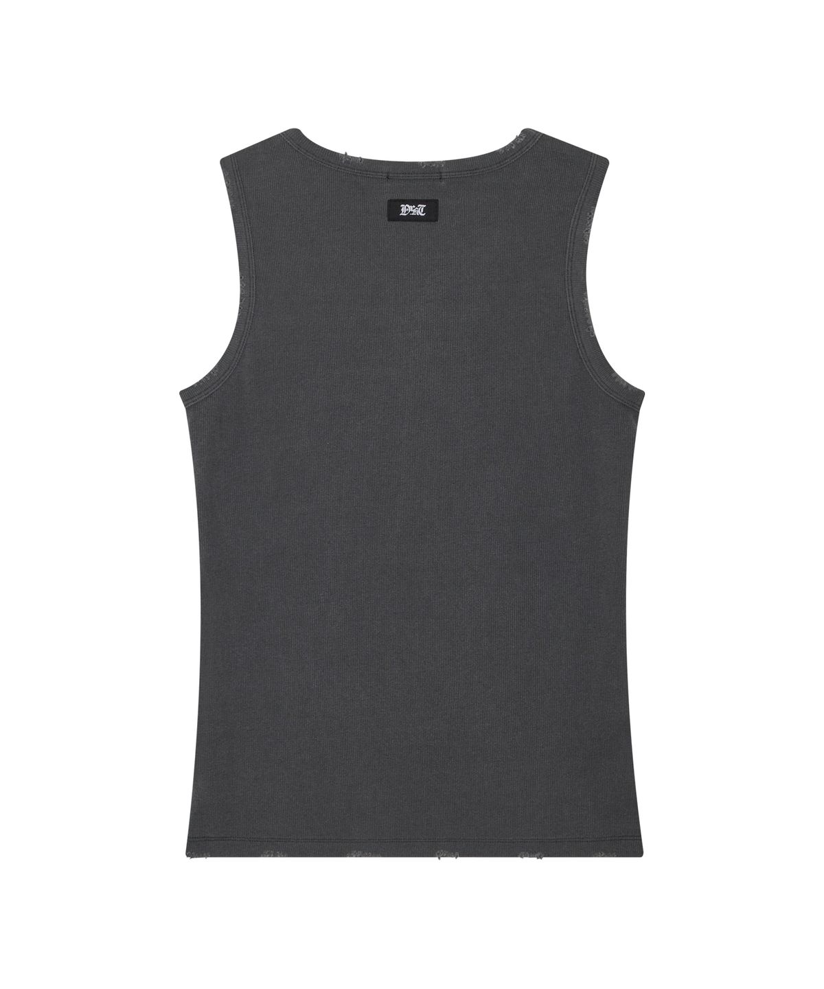 드렁크텍스트(DRUNKTXT) Damage Tank Top Charcoal