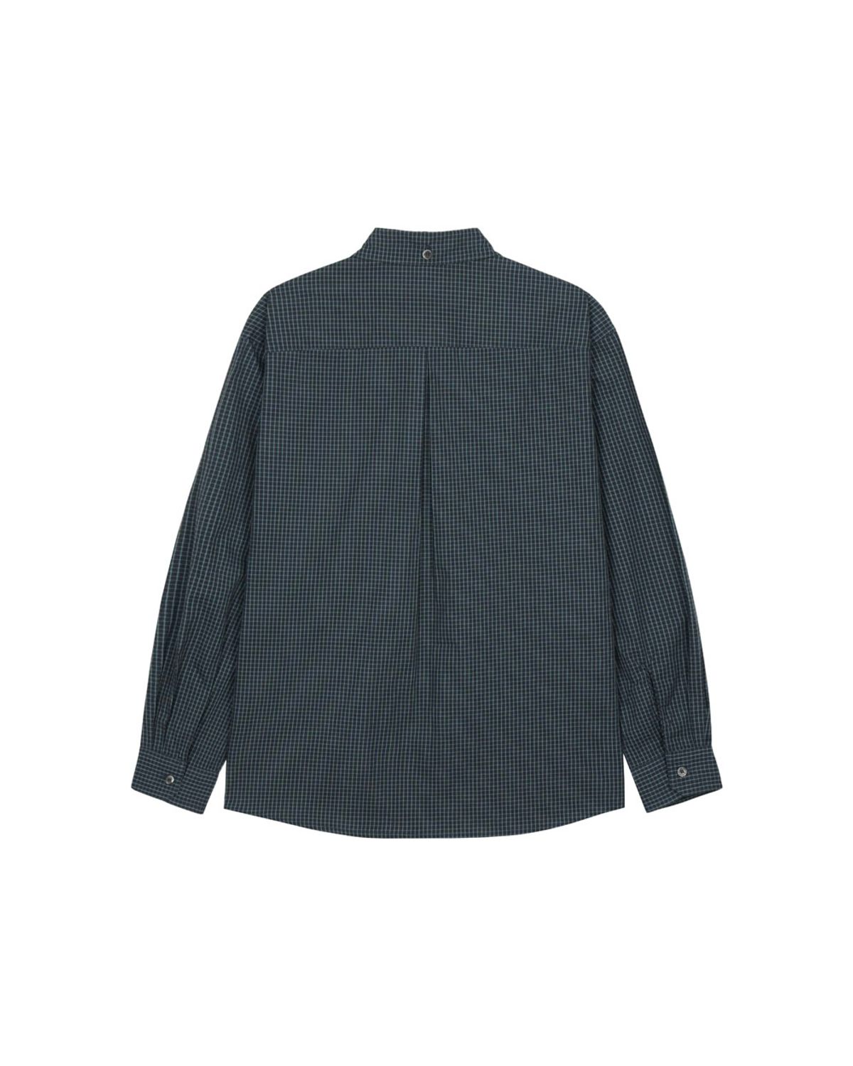 구보(GUVO) Gingham Check Shirt, navy