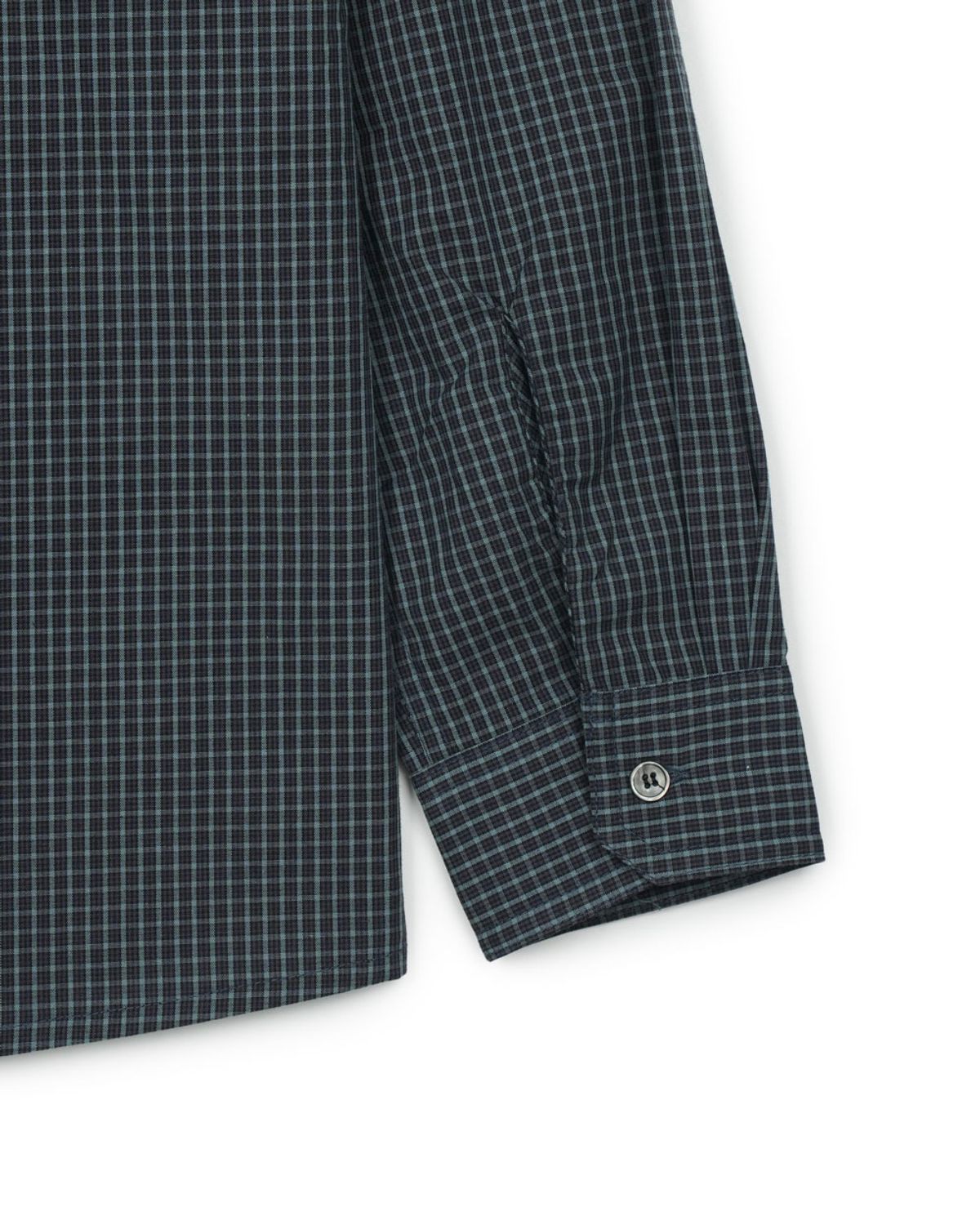 구보(GUVO) Gingham Check Shirt, navy