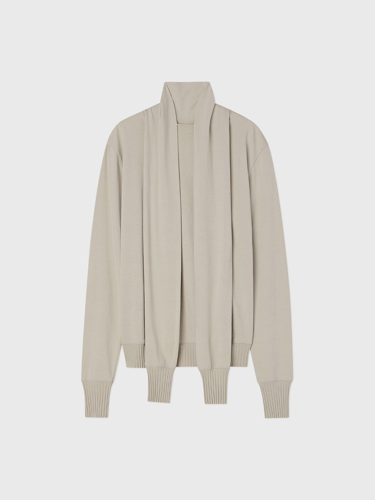 잡화룸(JABHUAROOM) SLEEVE NECK TOP, (SOFT SAGE)