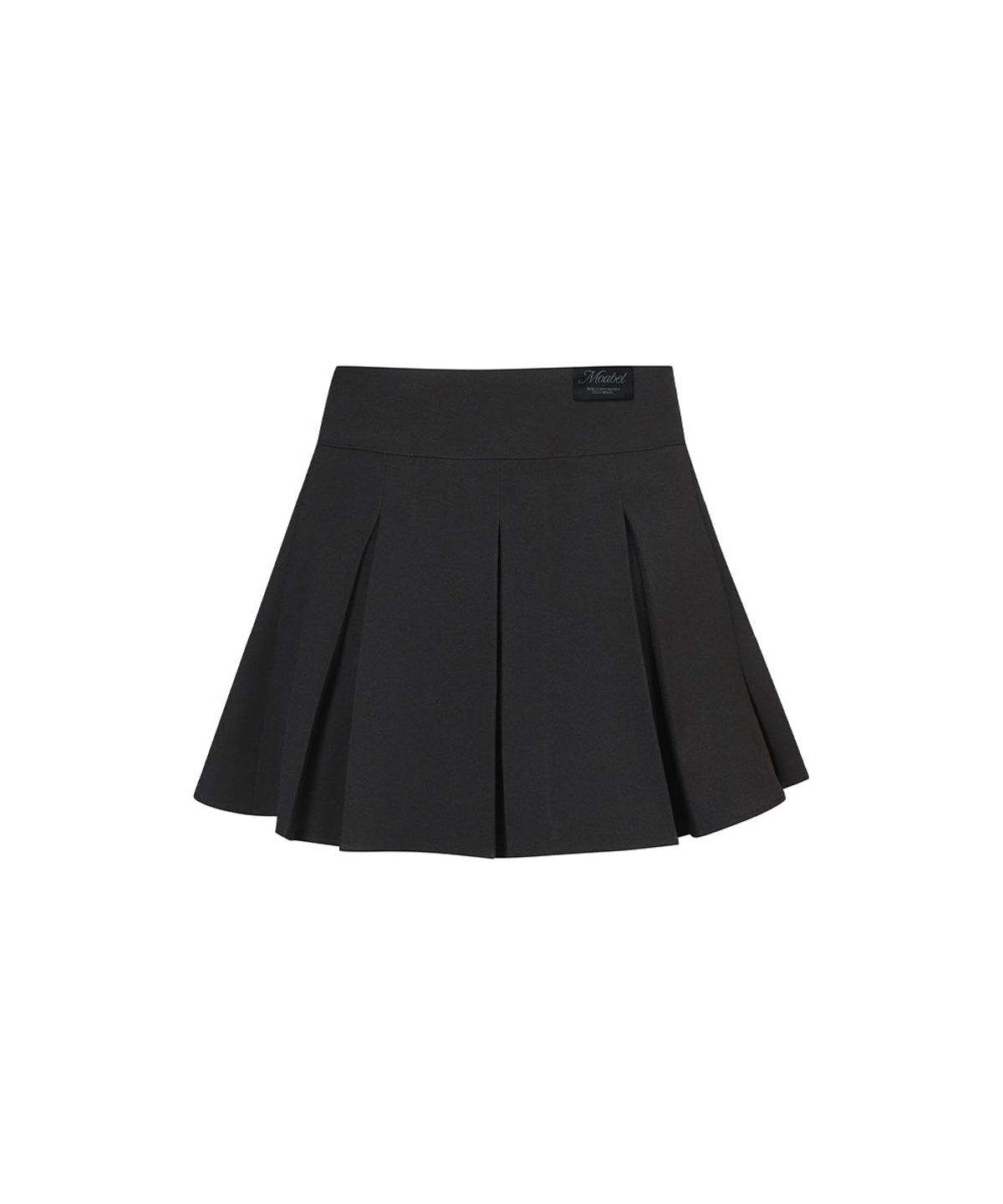 모아벨(MOABEL) CLASSIC PLEATS TENNIS SKIRT - BLACK