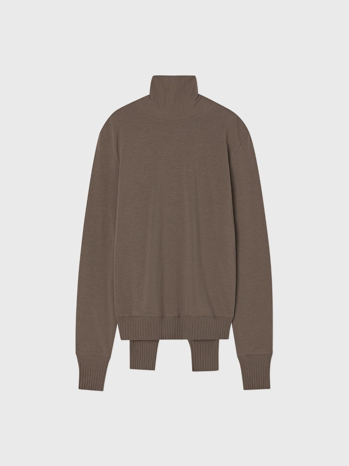 잡화룸(JABHUAROOM) SLEEVE NECK TOP, (KHAKI BEIGE)
