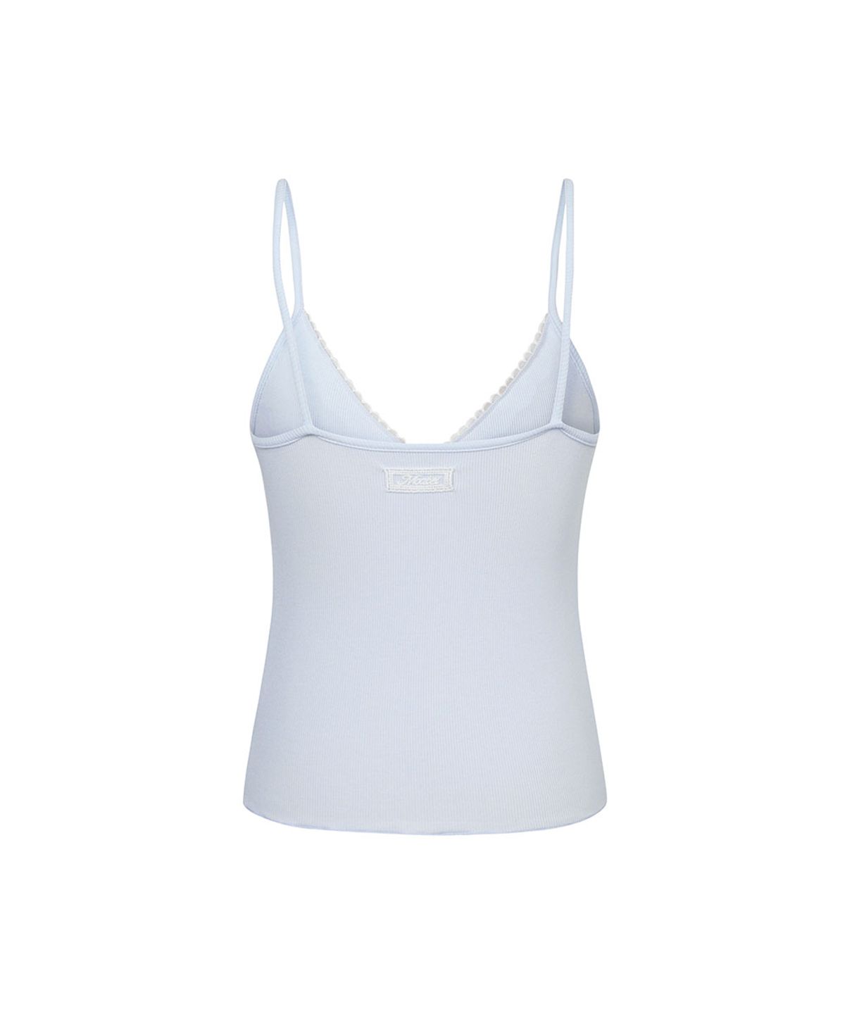모아벨(MOABEL) LACE SILK SLEEVELESS TOP - SOFT BLUE