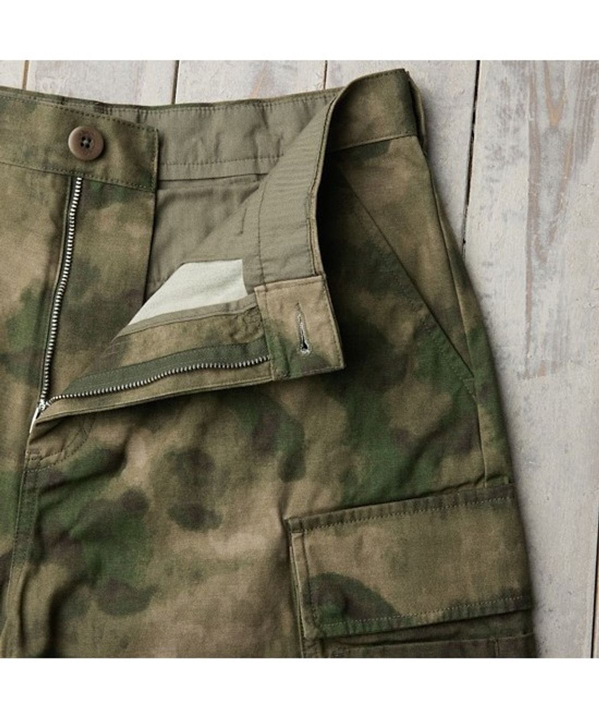 헨리코튼(HENRY COTTONS) [Fly Fishing Club] British Utility Short  Camouflage  AZPOM26220OGX