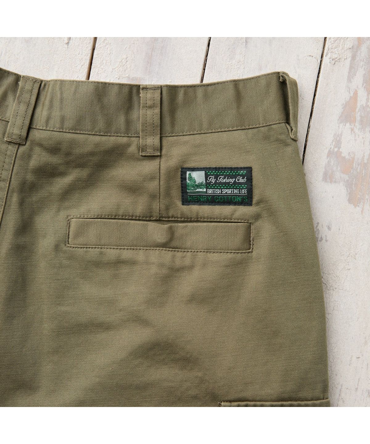 헨리코튼(HENRY COTTONS) [Fly Fishing Club] Cotton Cargo Short AZPOM26230KHX