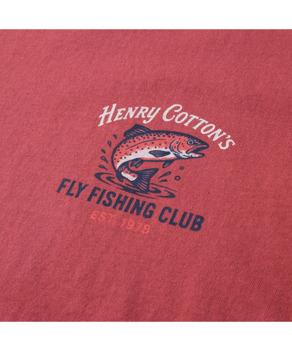 헨리코튼(HENRY COTTONS) [Fly Fishing Club] Artwork Round T-Shirt AZTAM26210REX