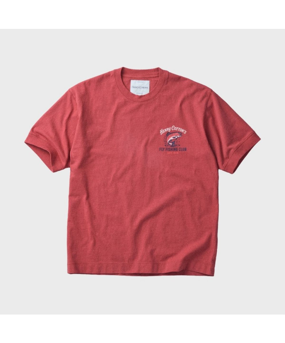 헨리코튼(HENRY COTTONS) [Fly Fishing Club] Artwork Round T-Shirt AZTAM26210REX
