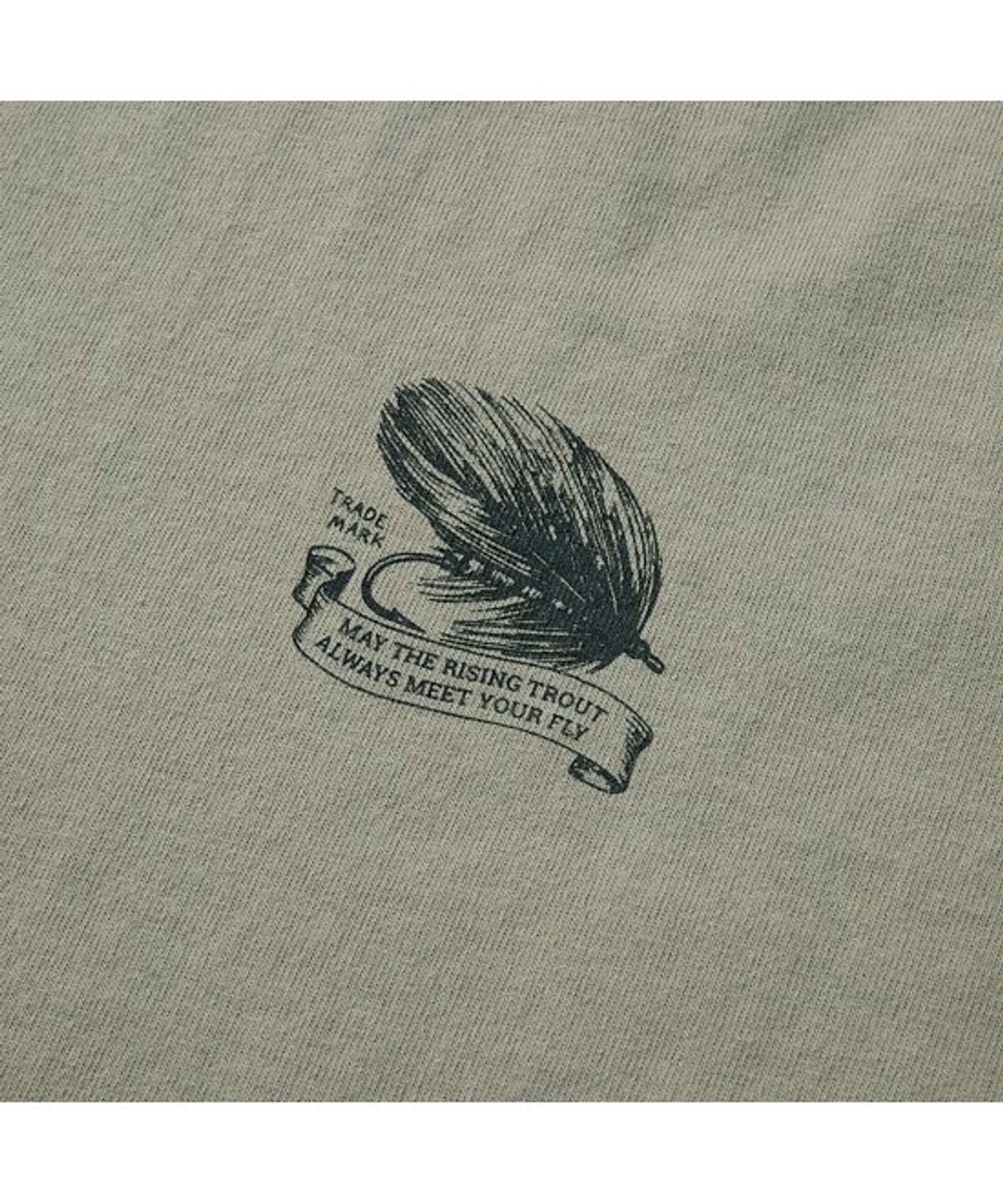 헨리코튼(HENRY COTTONS) [Fly Fishing Club] Fishing Graphic Round T-Shirt AZTAM26220KHL