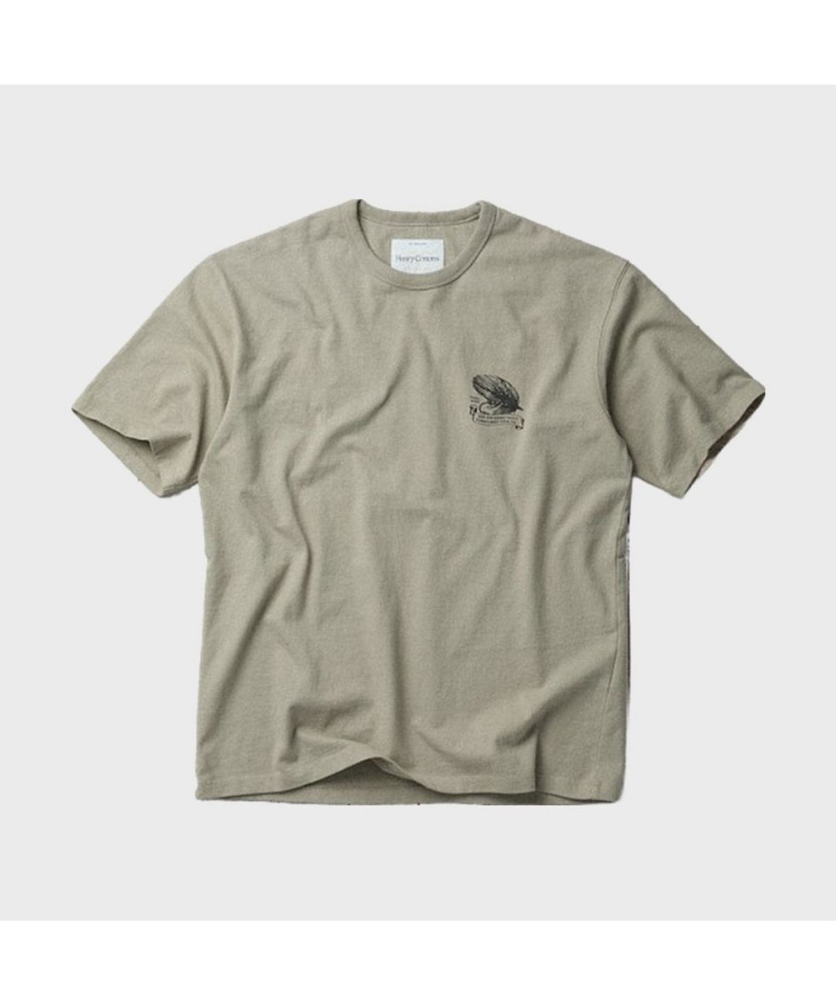 헨리코튼(HENRY COTTONS) [Fly Fishing Club] Fishing Graphic Round T-Shirt AZTAM26220KHL
