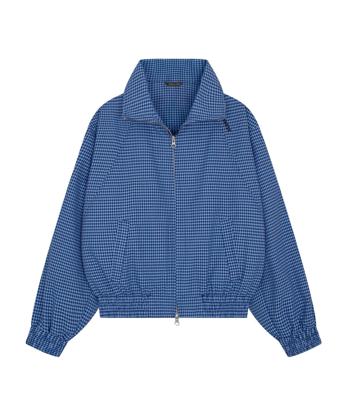드렁크텍스트(DRUNKTXT) [Unisex]Pleather Patch Blouson Jacket Blue