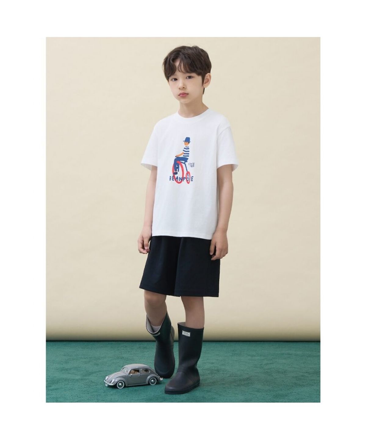 빈폴 키즈(BEANPOLE KIDS) 빈폴 나야나 자전거 그래픽 티셔츠  화이트 (BI6442U081)
