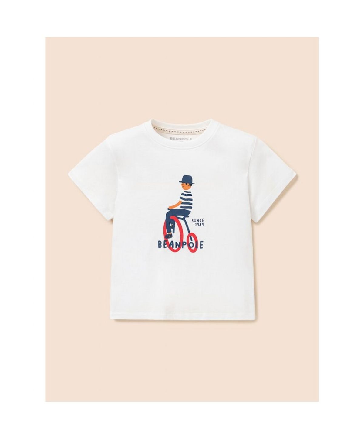 빈폴 키즈(BEANPOLE KIDS) 빈폴 나야나 자전거 그래픽 티셔츠  화이트 (BI6442U081)