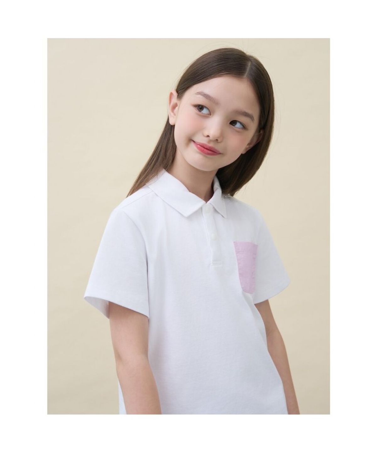 빈폴 키즈(BEANPOLE KIDS) 여아 핫썸머 쿨맥스 아이스 칼라 반소매 상하 세트  라이트 핑크 (BI6442G90Y)
