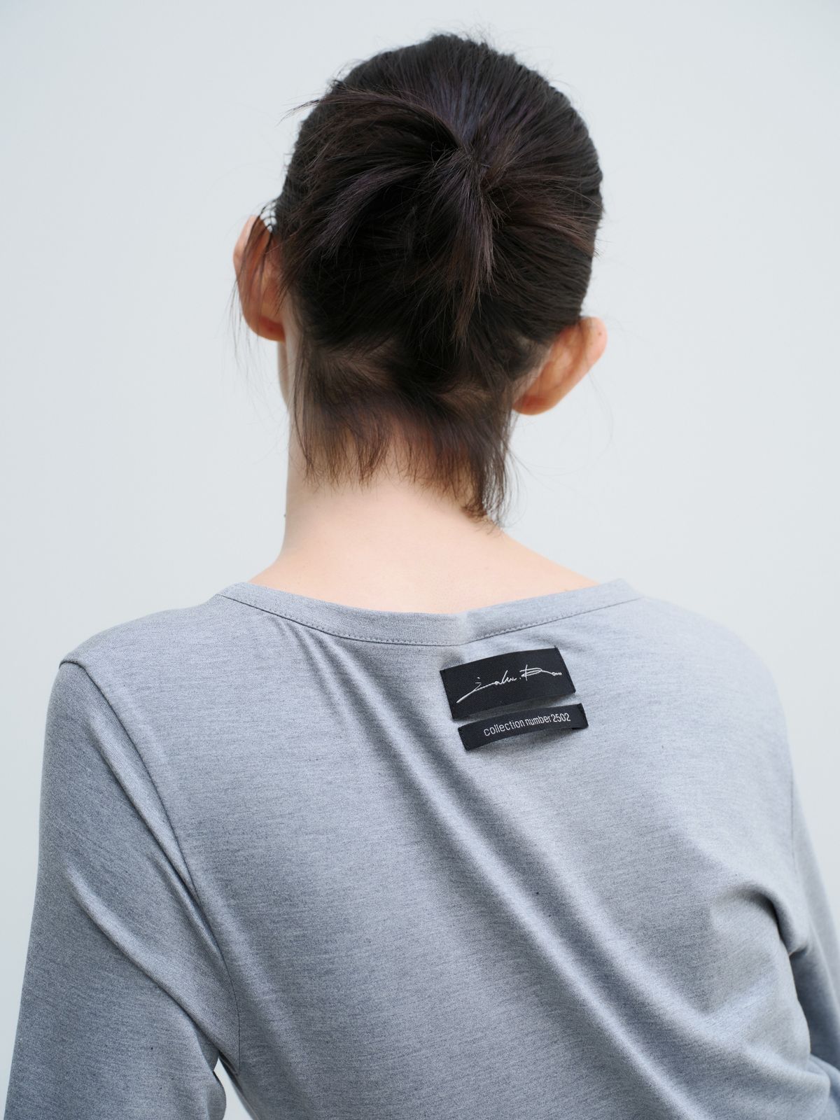 잡화룸(JABHUAROOM) MAXI TAG DRESS, (HEATHER GRAY)