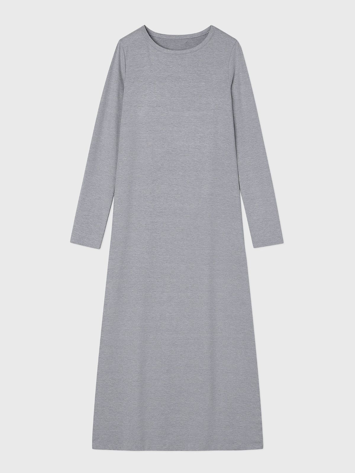 잡화룸(JABHUAROOM) MAXI TAG DRESS, (HEATHER GRAY)