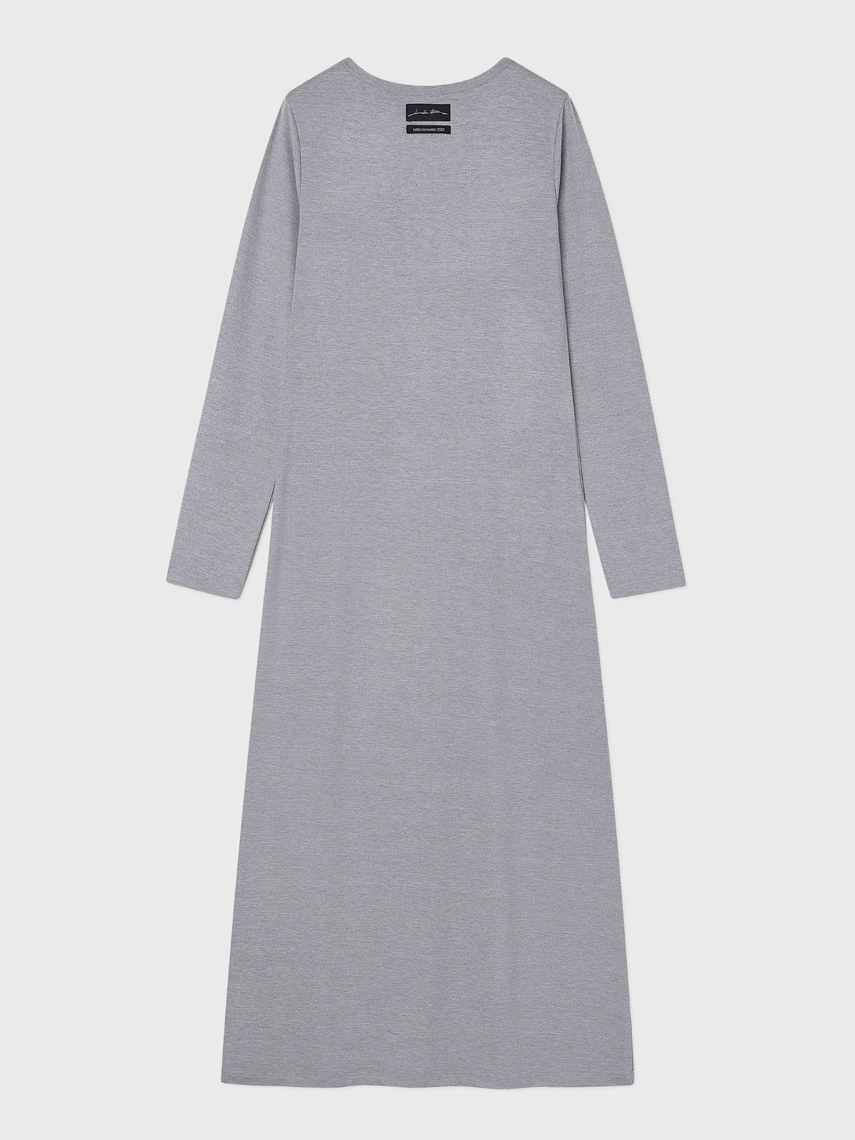 잡화룸(JABHUAROOM) MAXI TAG DRESS, (HEATHER GRAY)