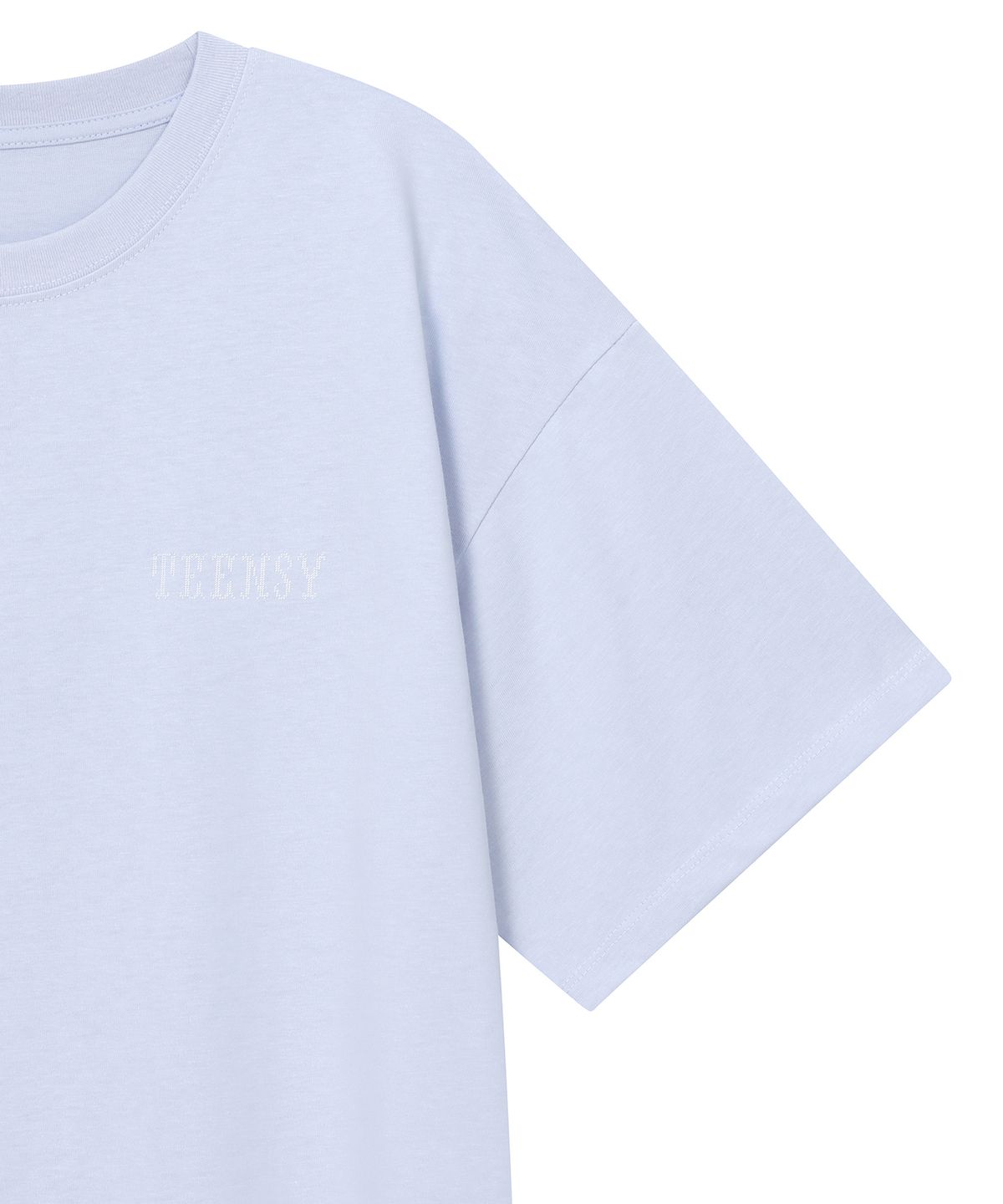 틴시(TEENSY) 듀얼 로고 박스 티 (스카이)