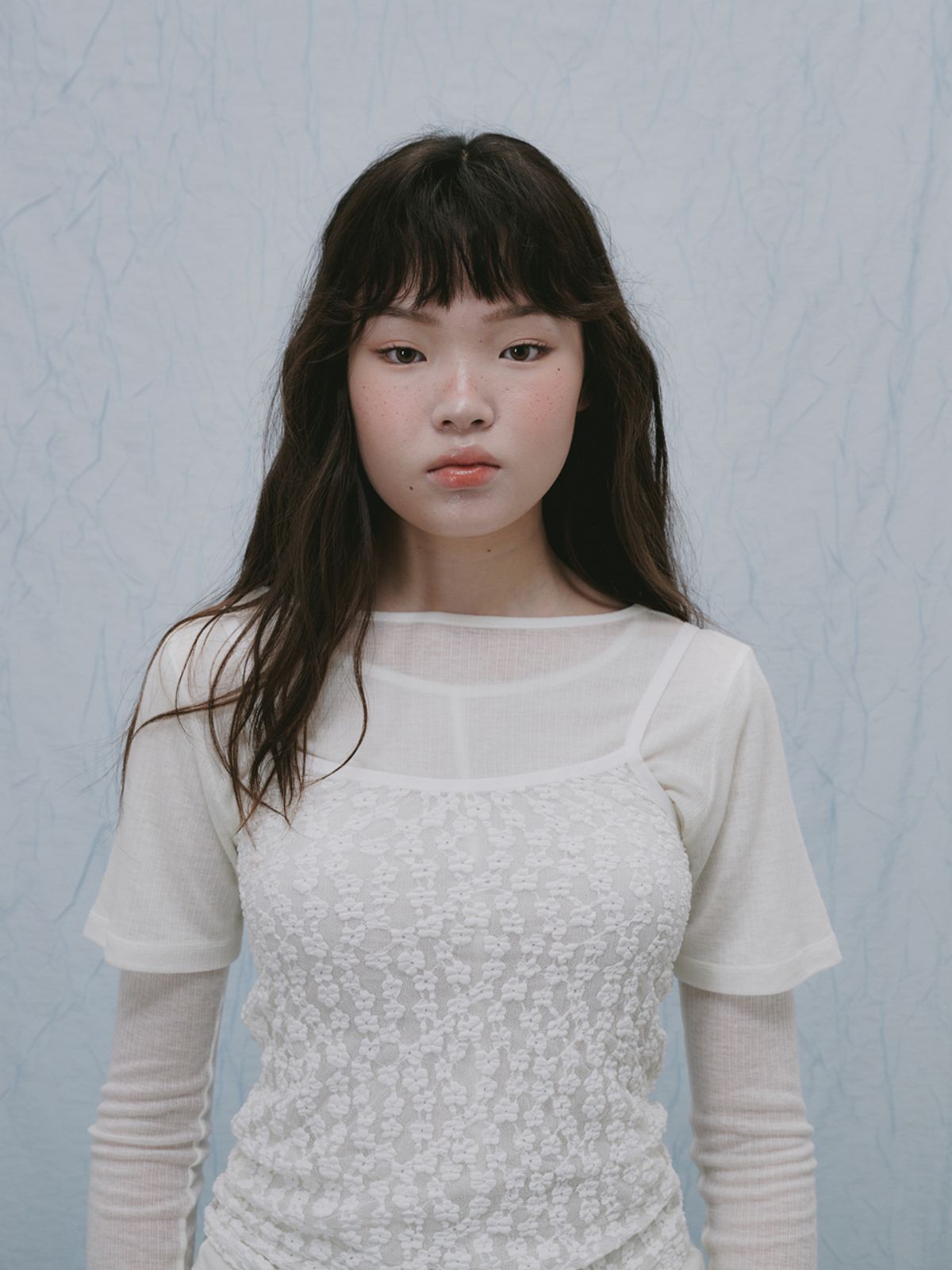 플라드주르(PLATDUJOUR) Lace sleeveless (Black)