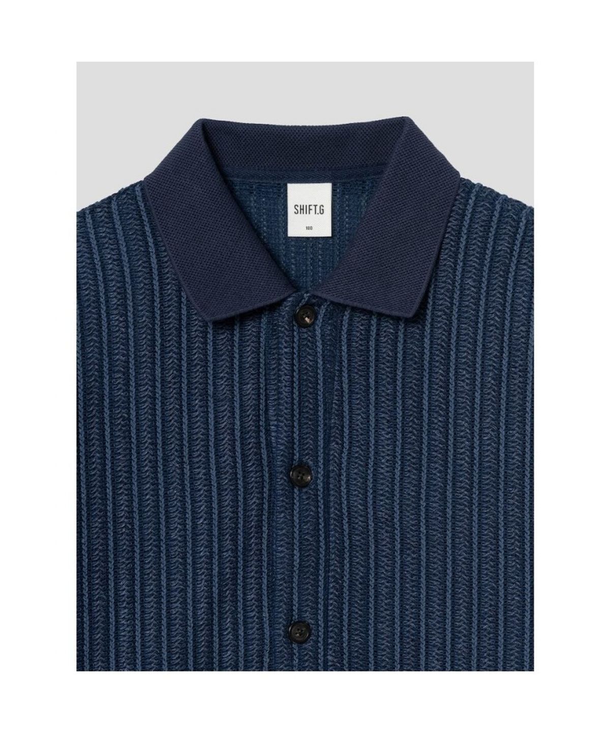 시프트지(SHIFT.G) Cotton Jersey Cardigan  Blue