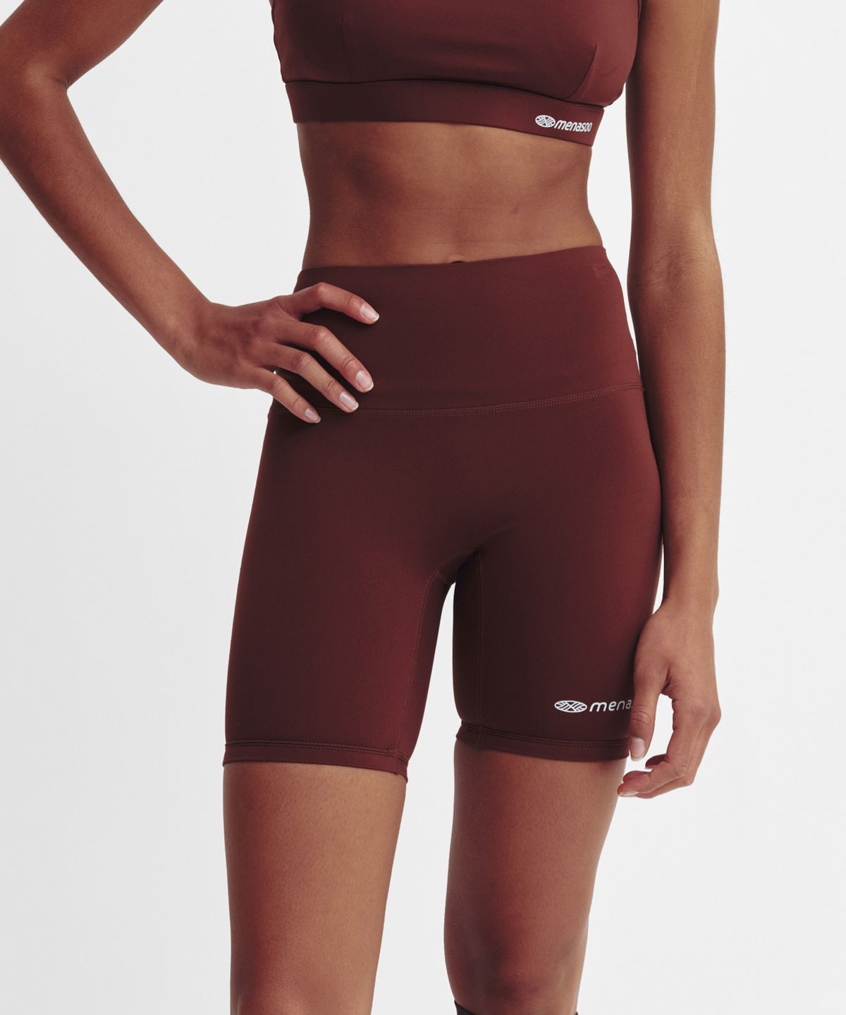 미나수(MENASOO) High Waisted Biker Leggings