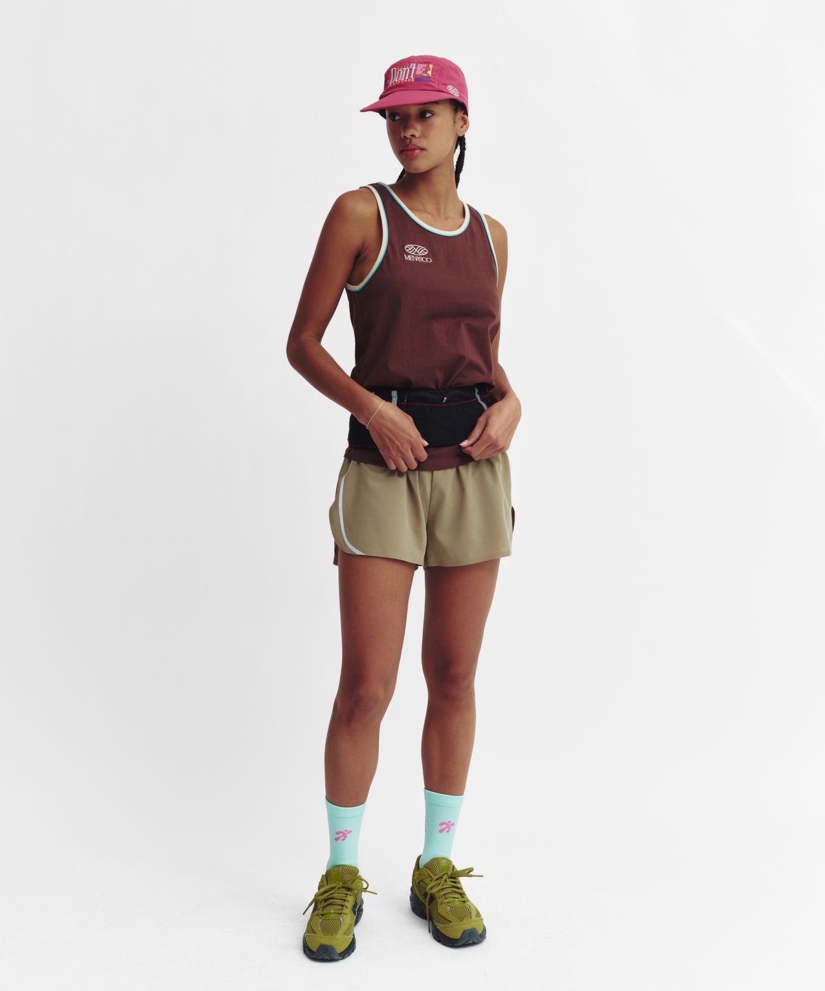 미나수(MENASOO) Signature Double Binding Sleeveless Top