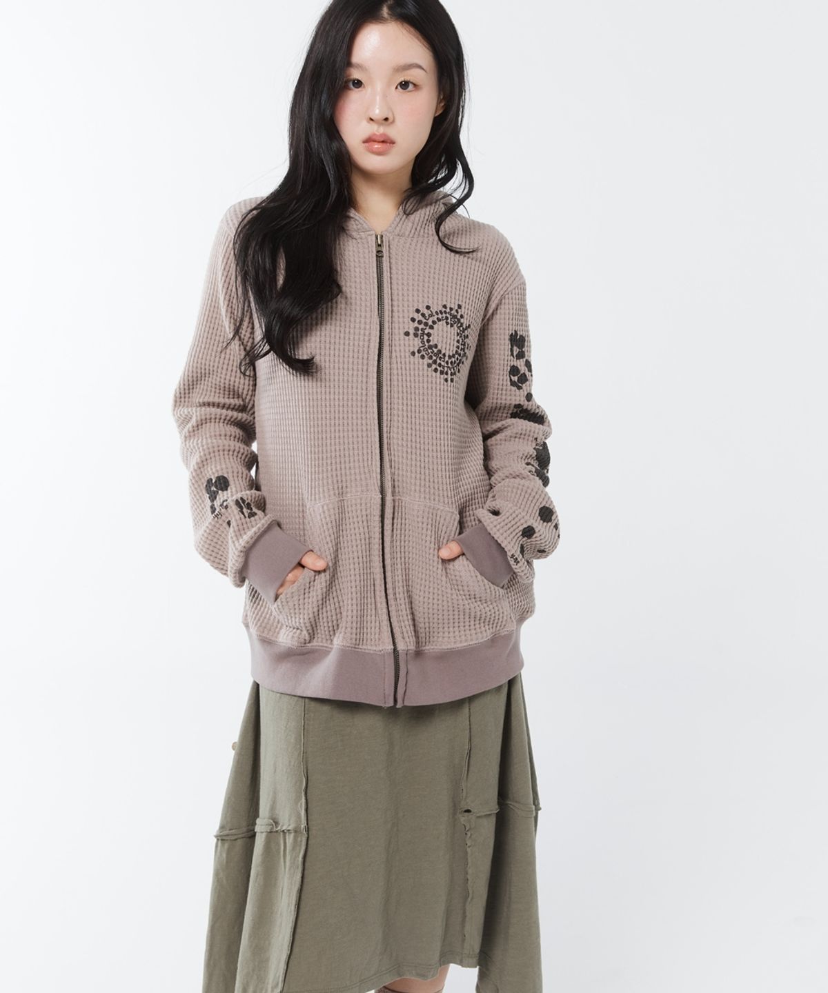 콜로신스(COLOCYNTH) Herba Hood Zip-Up Mocha