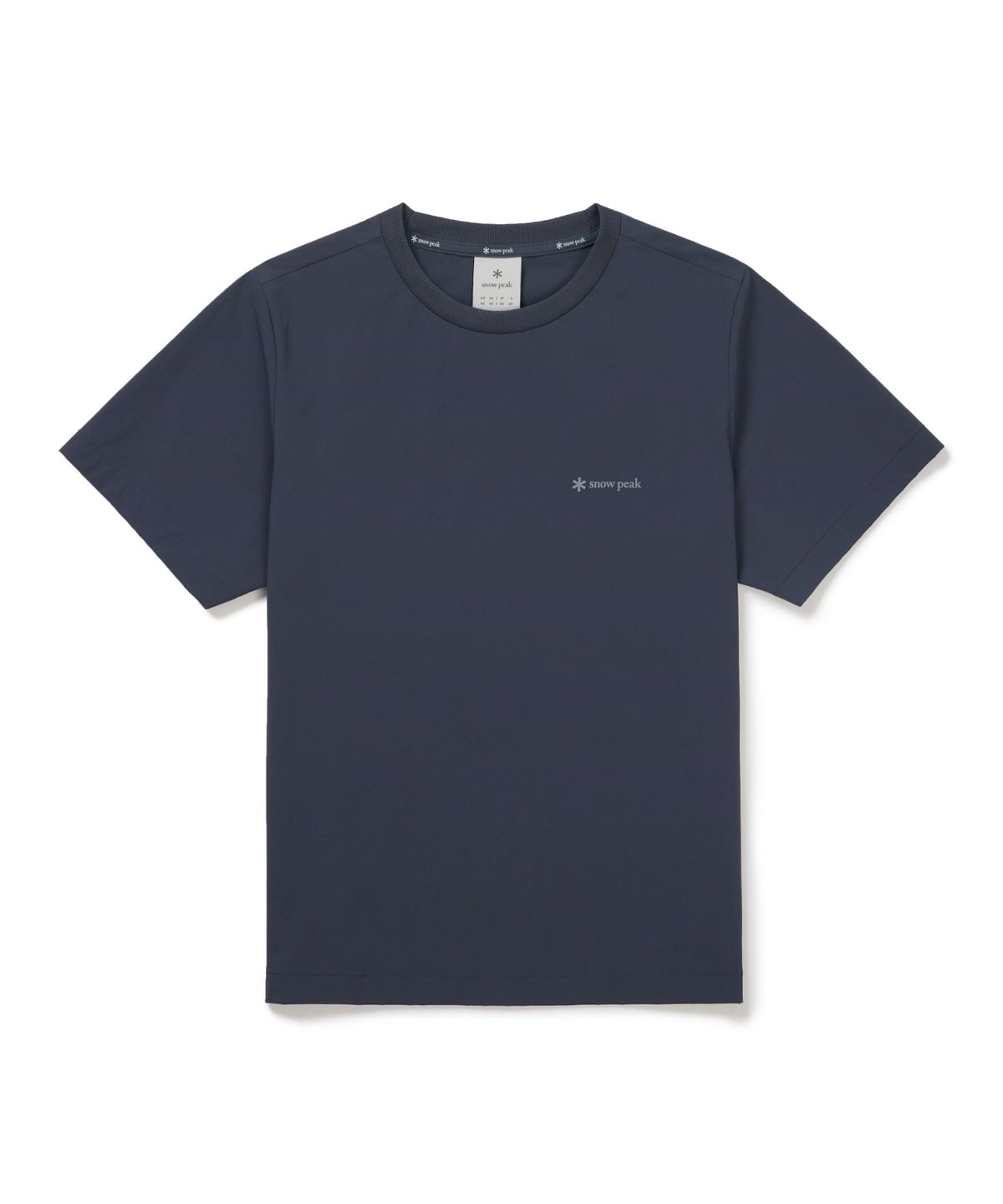 스노우피크 어패럴(SNOWPEAK APPAREL) 씬테크 여성 레터링 반팔 티셔츠 (S26MWSTS33) Vintage Blue