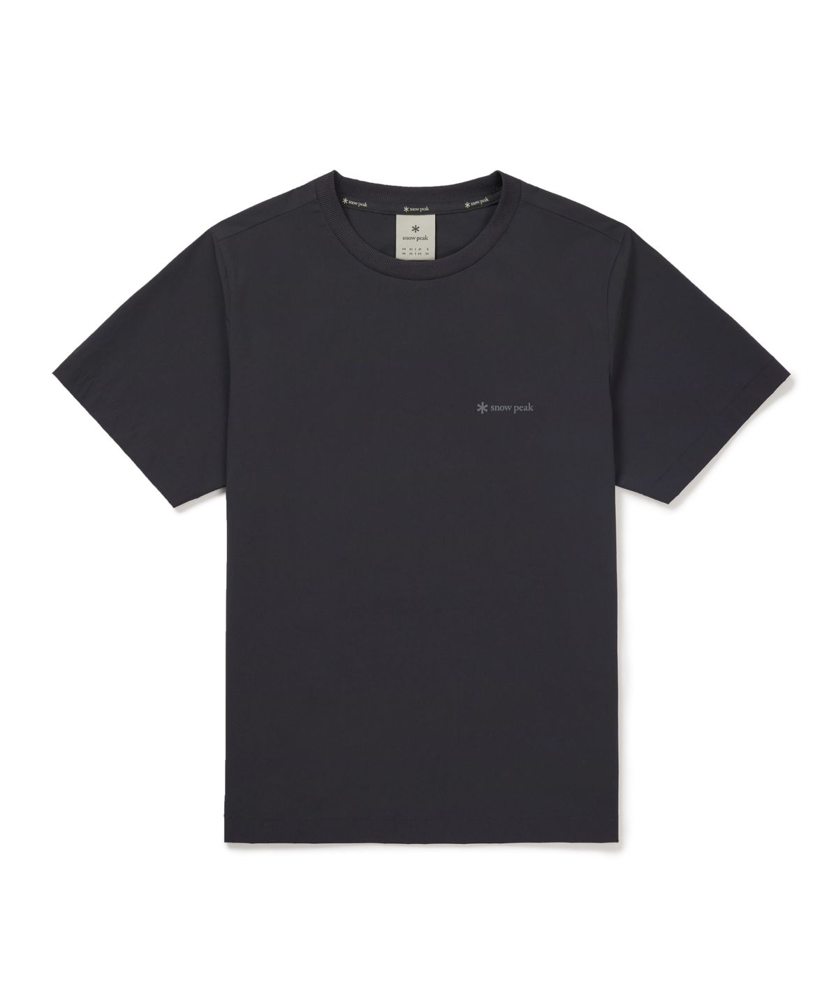 스노우피크 어패럴(SNOWPEAK APPAREL) 씬테크 여성 레터링 반팔 티셔츠 (S26MWSTS33) Dark Charcoal