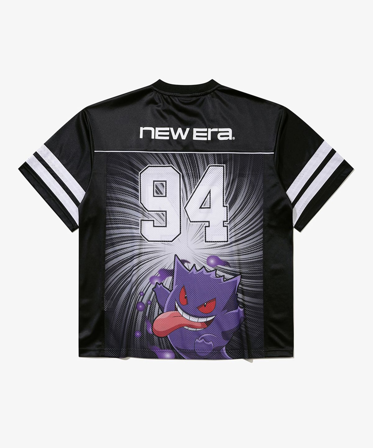 뉴에라(NEW ERA) 포켓몬 메쉬 티셔츠 블랙
