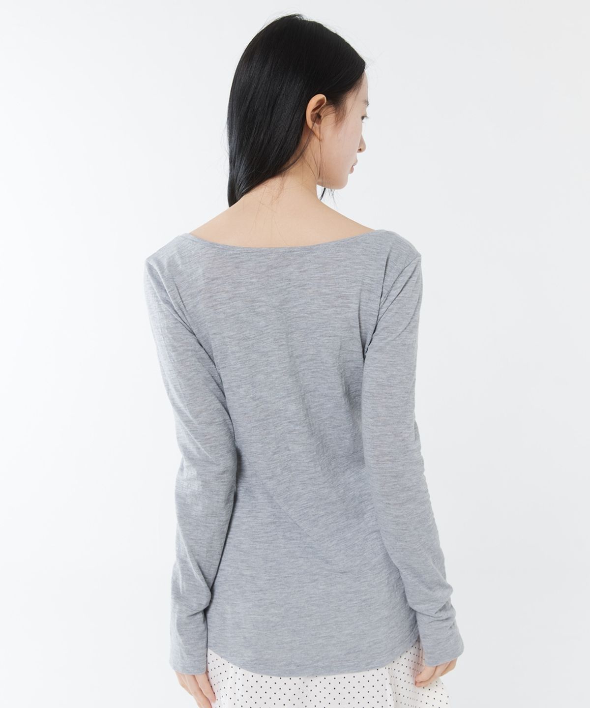 콜로신스(COLOCYNTH) Shell Button Top Gray
