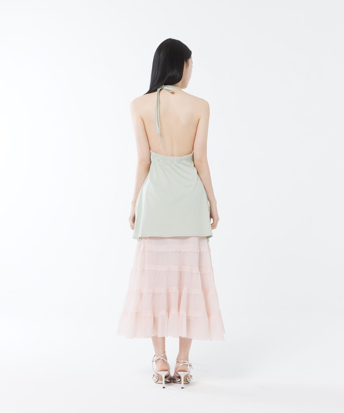 콜로신스(COLOCYNTH) Nora Shimmering Skirt Apricot