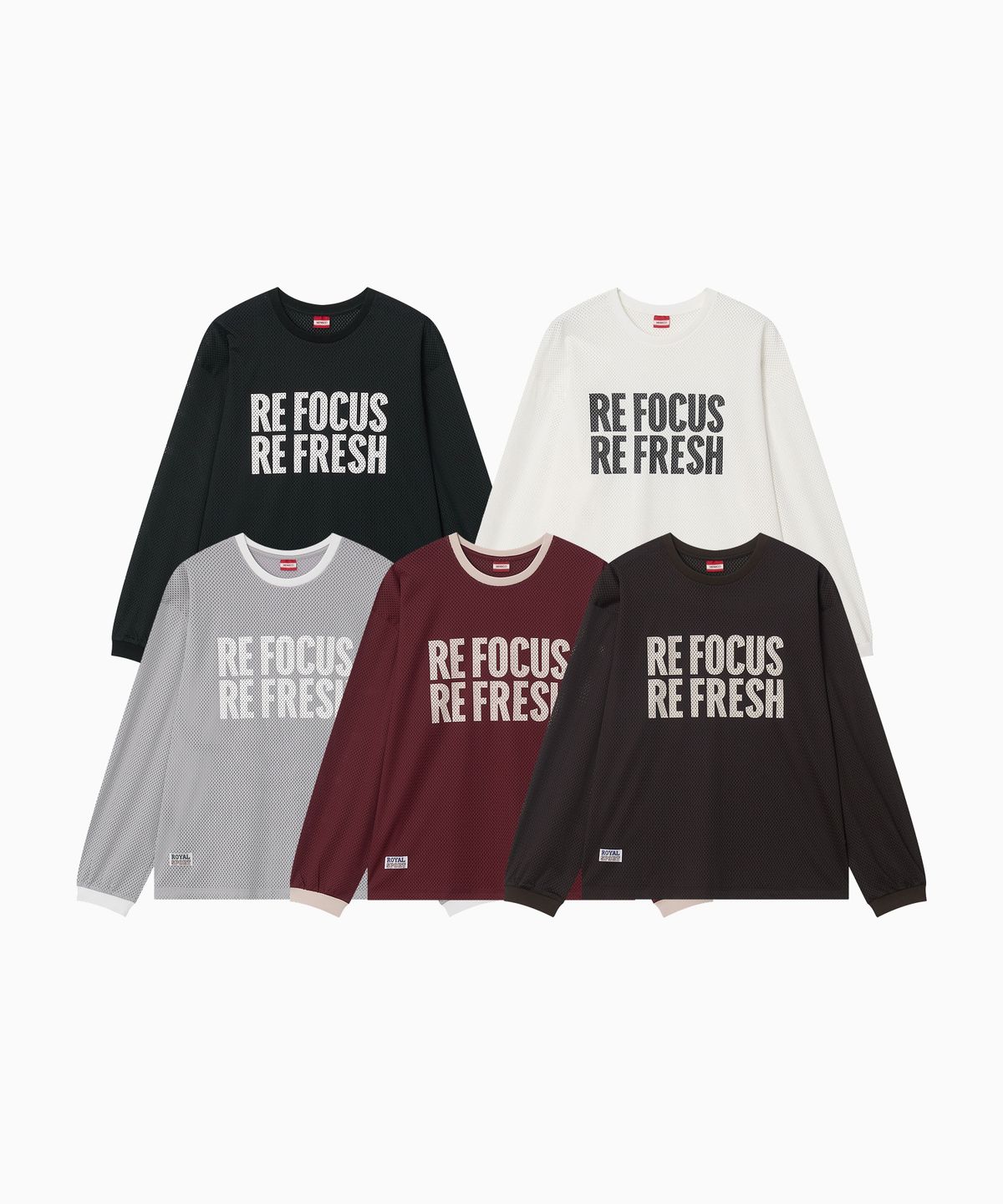 미나수(MENASOO) Refocus Mesh Round Neck T Shirt
