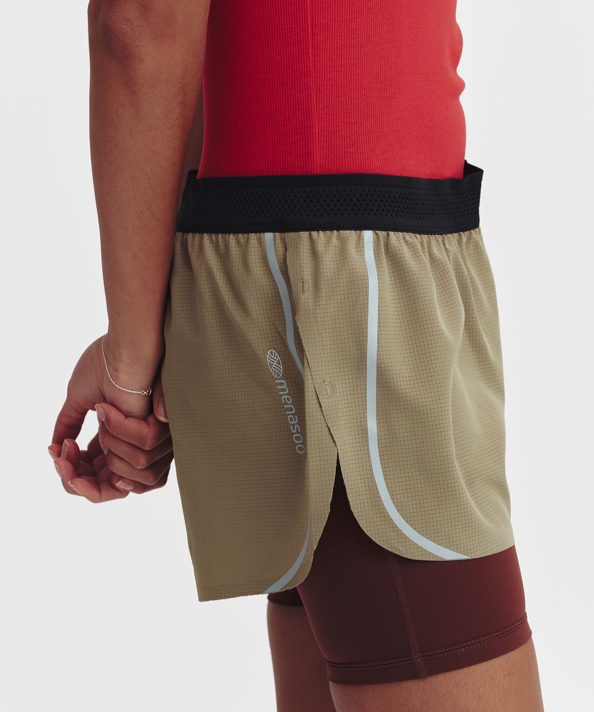 미나수(MENASOO) Side Line Running Shorts