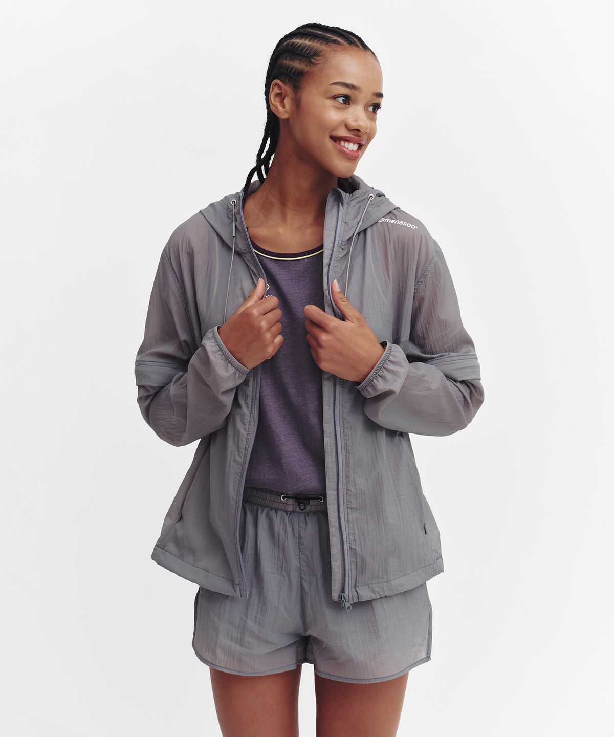 미나수(MENASOO) 2Way Convertible Hood Jacket