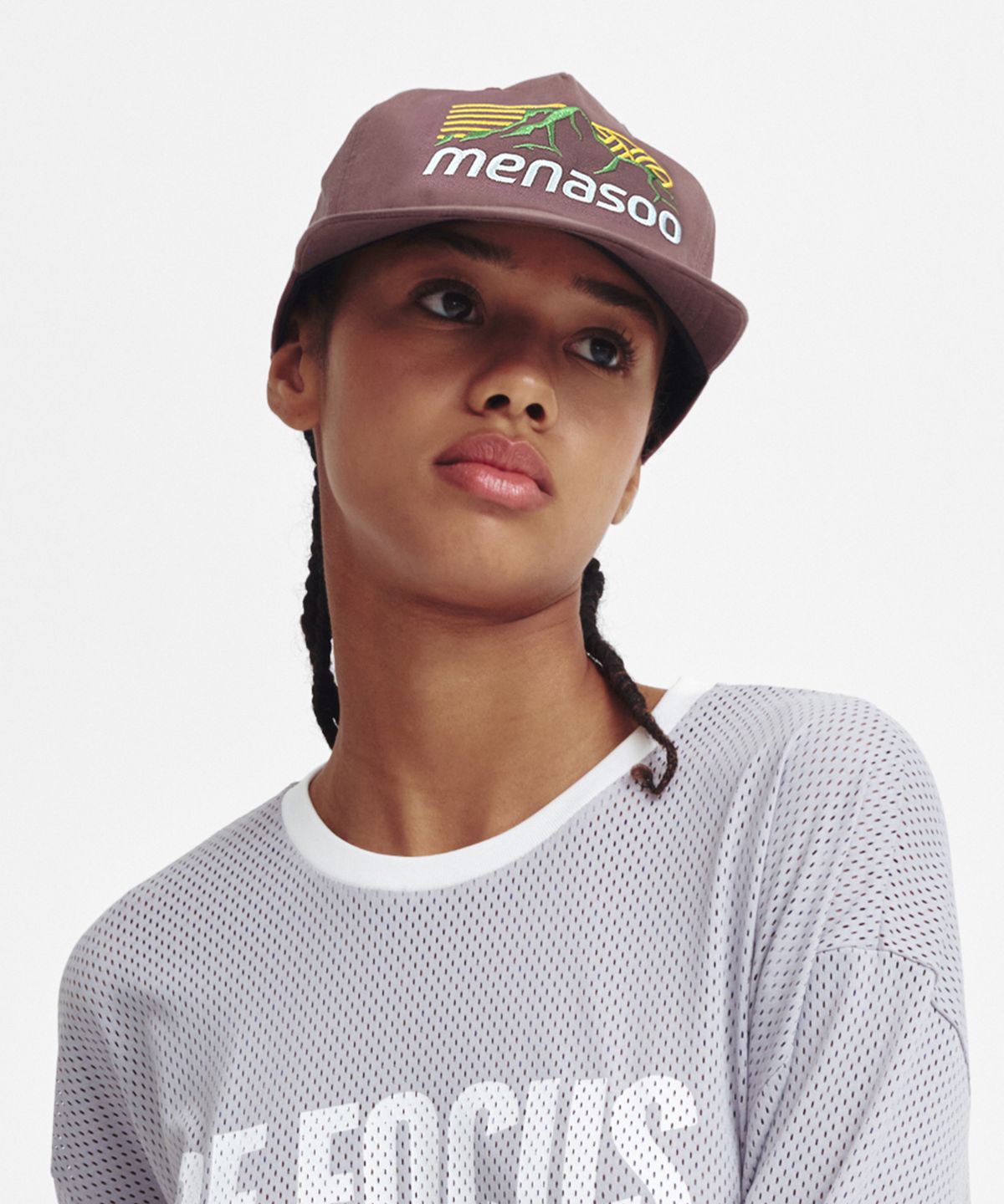 미나수(MENASOO) Mountain Logo Cotton Cap