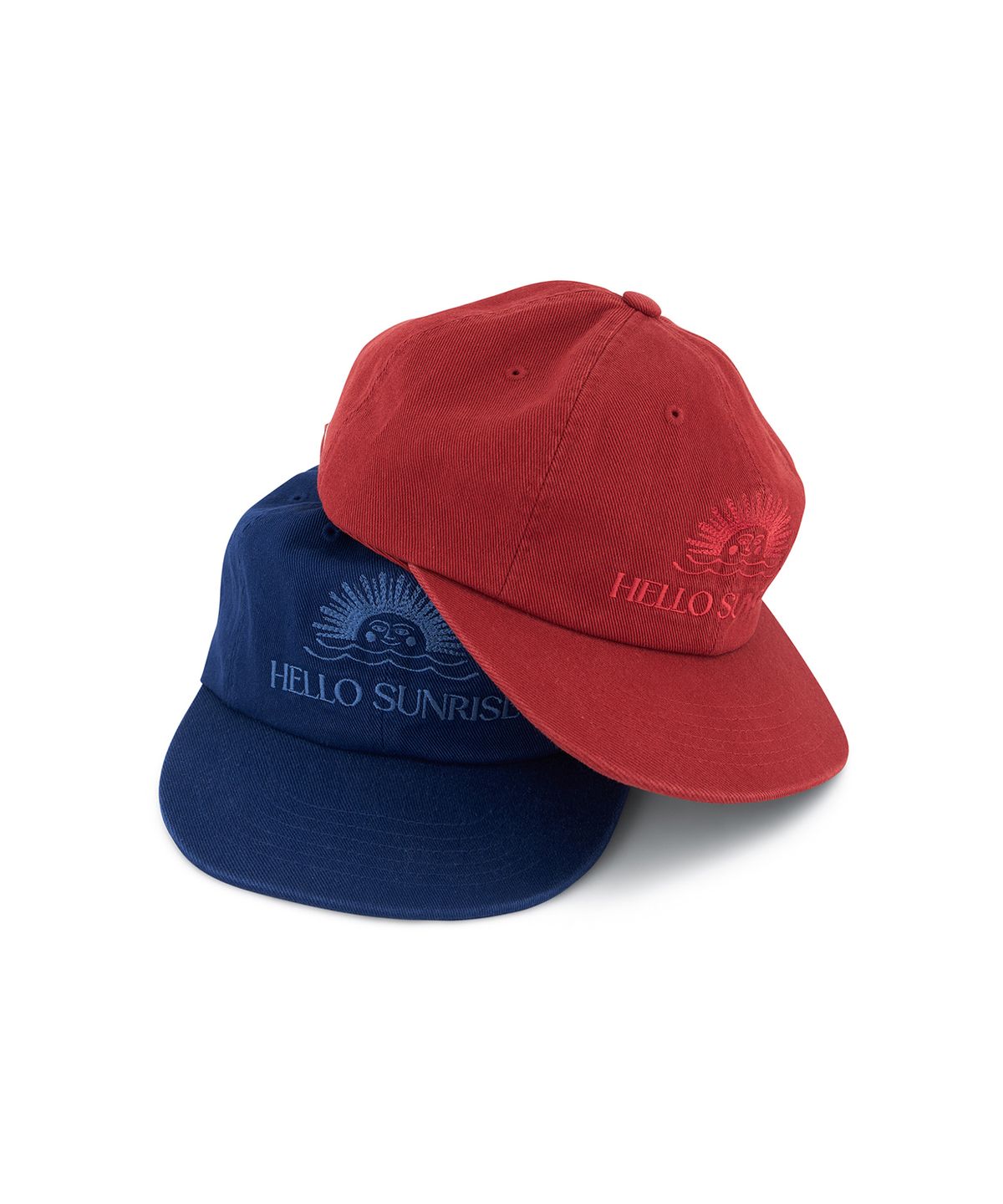 헬로 선라이즈(HELLO SUNRISE) Washed OG Logo 6Panel Cap_Blue