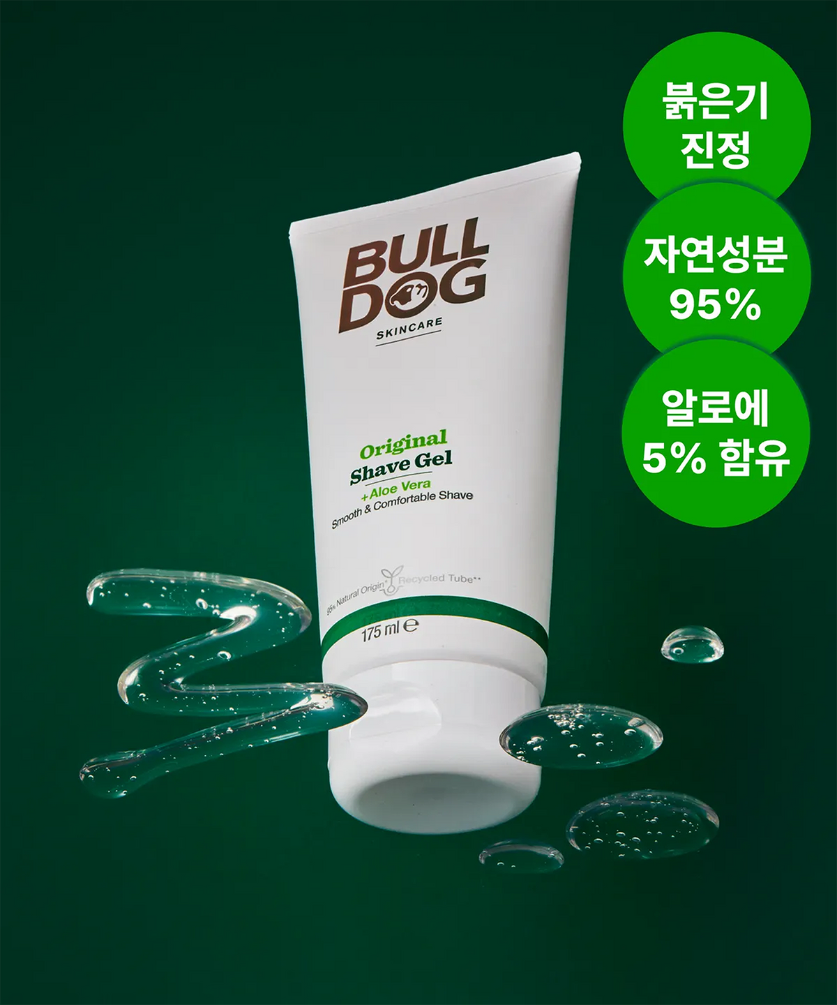불독(BULLDOG) 불독 오리지널 쉐이브젤, 1개 175ml