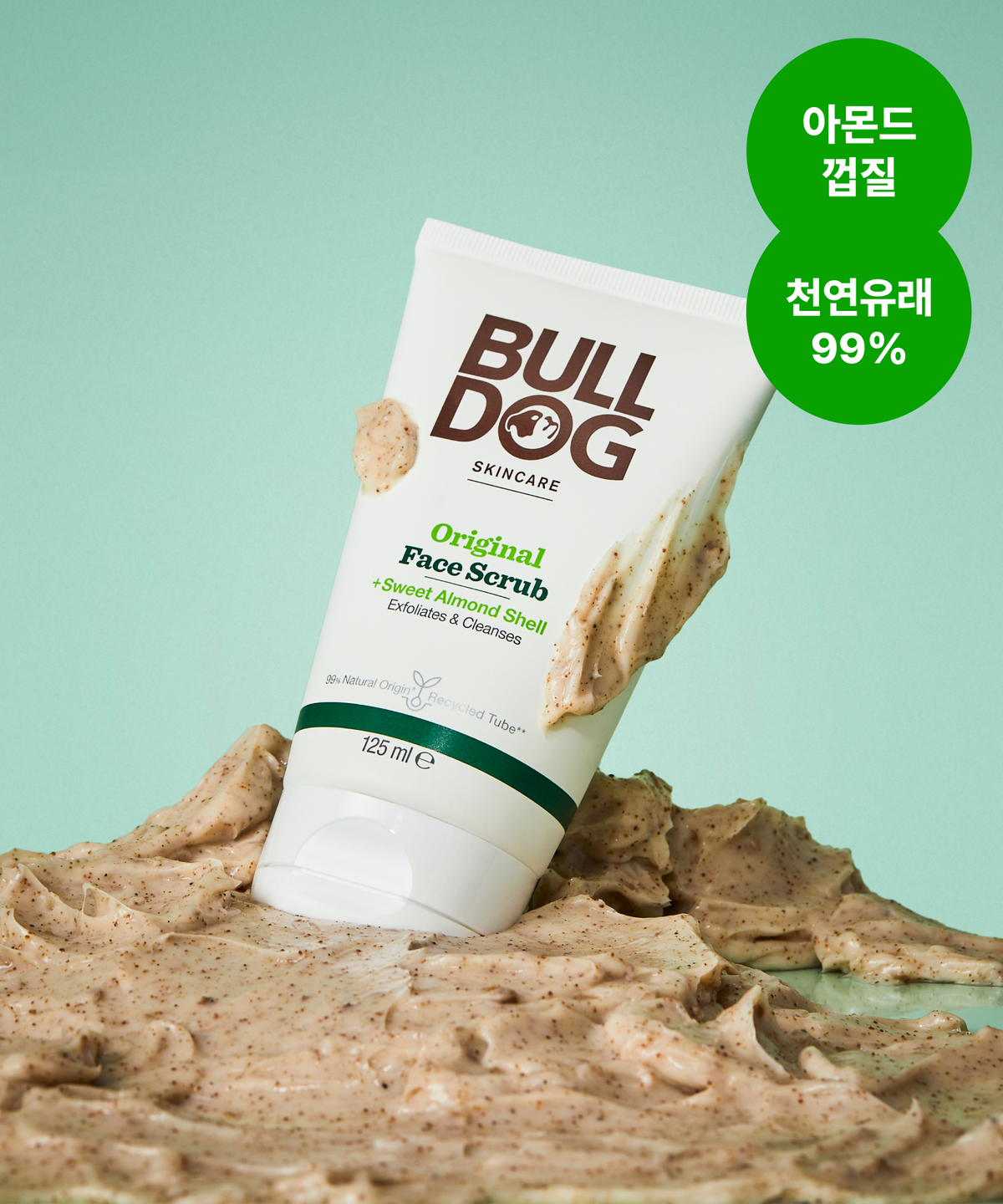 불독(BULLDOG) 불독 오리지널 페이스 스크럽, 1개 125ml