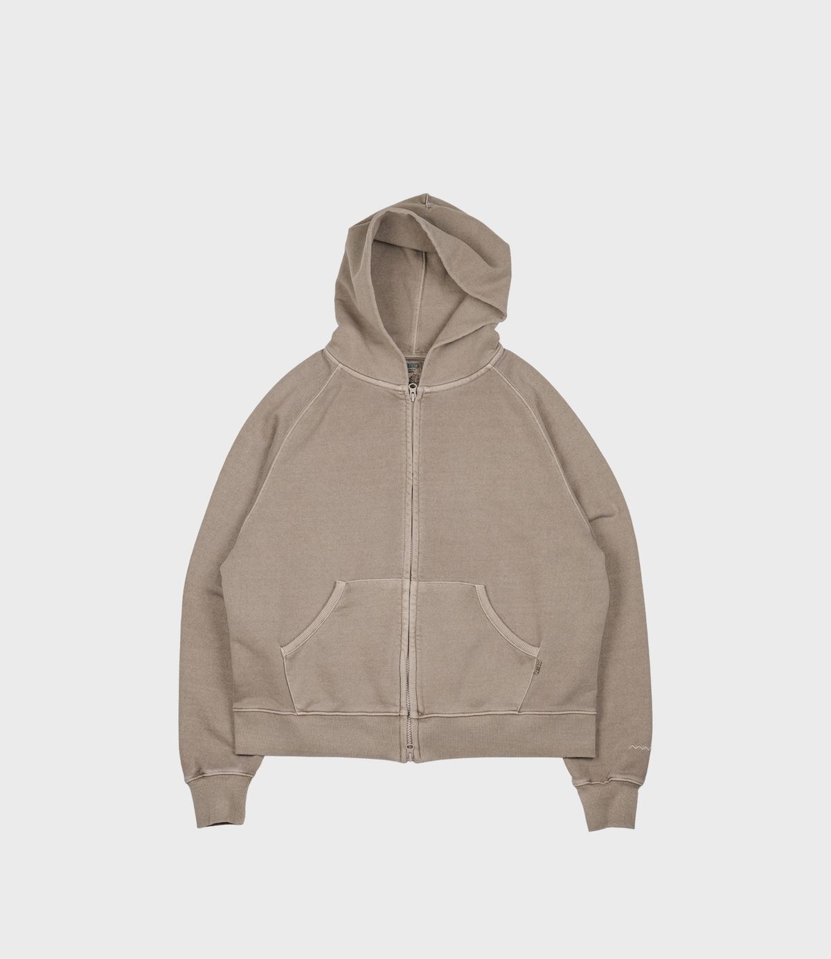 에메모가든(MMOGARDEN) pigment dyed hoodie zipup (3colors)